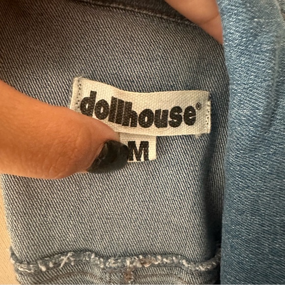 Dollhouse | denim dress size medium - Picture 6 of 6